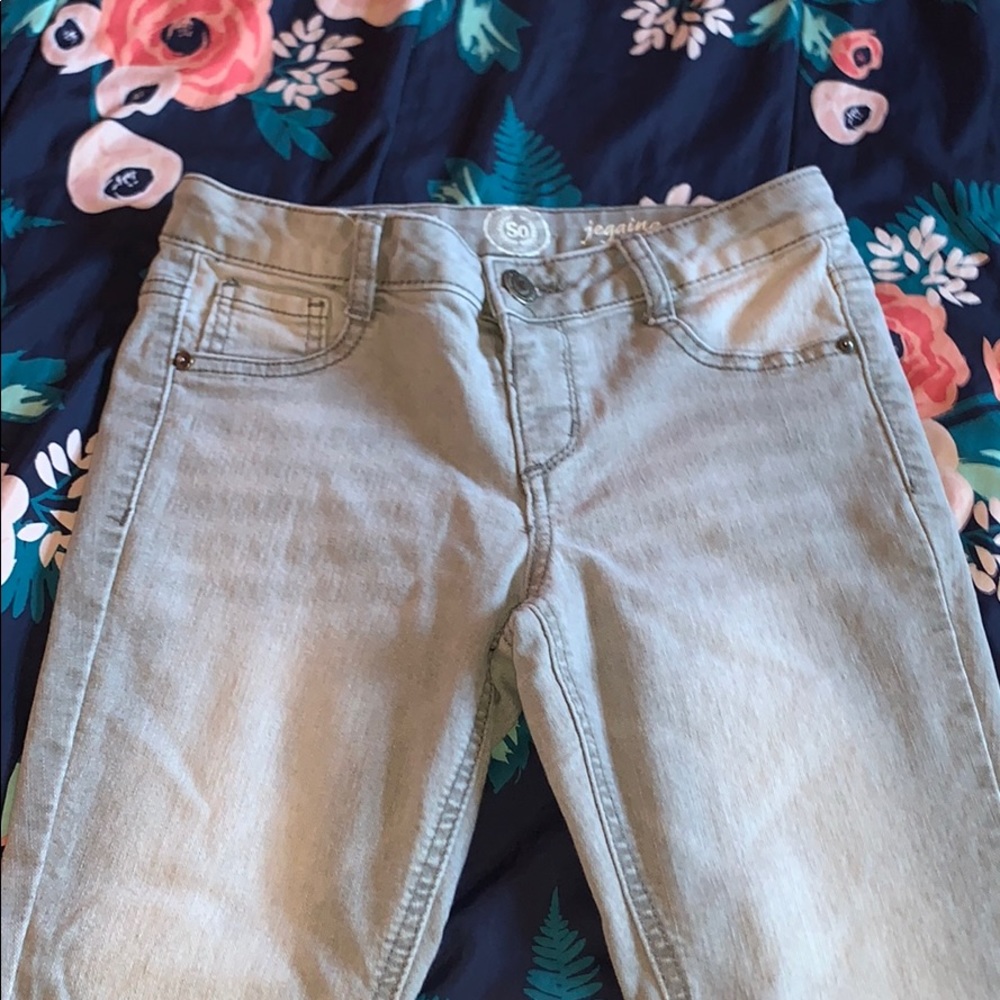 Girls grey jeans